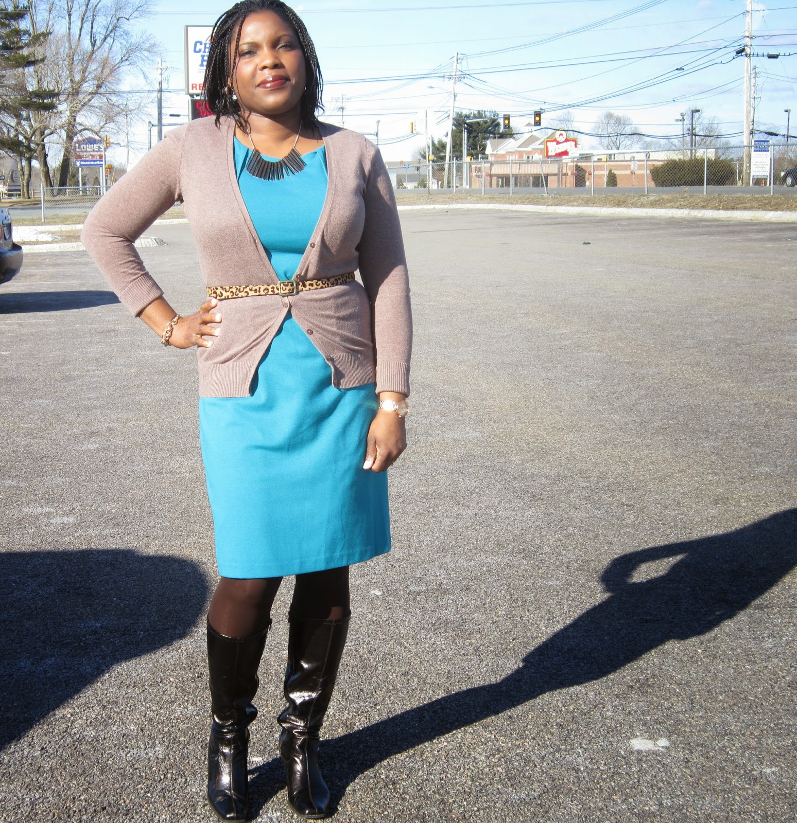 Beauty Style Growth: Layered Sheath {Turquoise and Brown}
