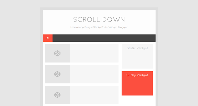 Cara Membuat Widget Sticky Di Sidebar terbaru 2016