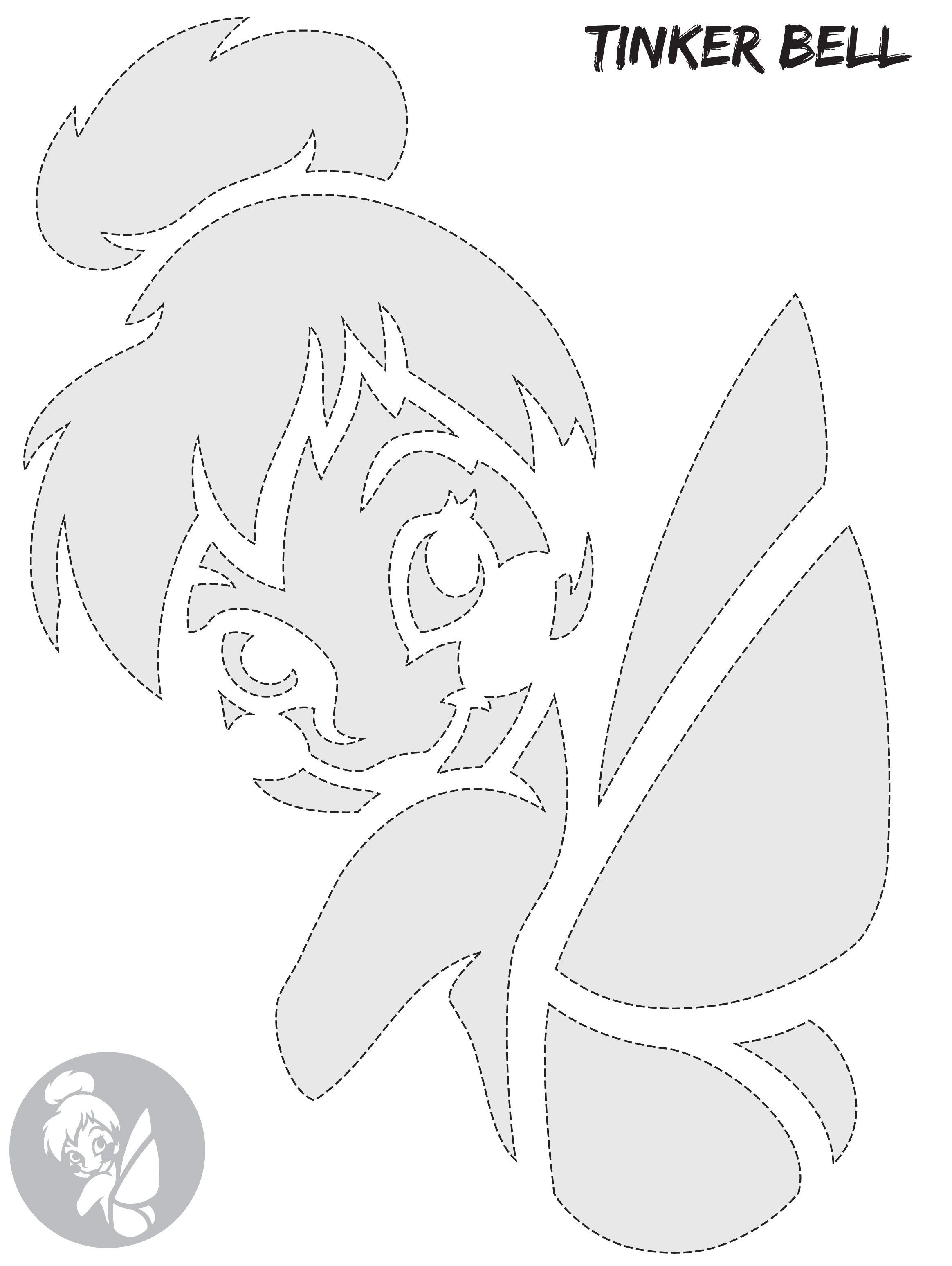 tinkerbell pixie dust pumpkin stencil www topsimages com tinkerbell pumpkin carving pattern
