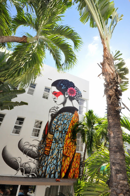 "Indocea" New Street Art Mural By British Artist Fin DAC in Miami, Florida. 2