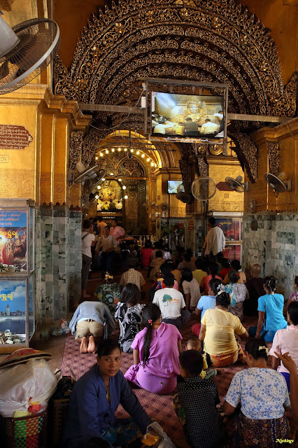 10-08-16. Mingun, monasterio Shwe In Bin, templo Mahamuni Buda y mercado Zay Cho - Objetivo Birmania (8)