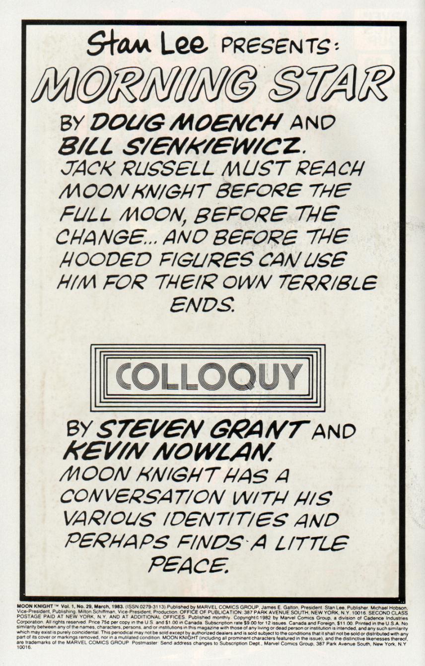 Moon Knight (1980) issue 29 - Page 2