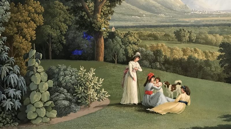 English garden at Palace of Caserta, Jacob Philipp Hackert (1737-1807)