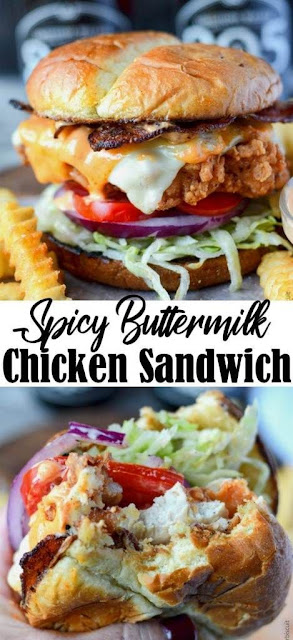 Spicy Buttermilk Crispy Chicken Sandwich