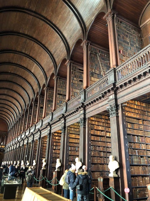 Long Room at the Book of Kells Trinity College