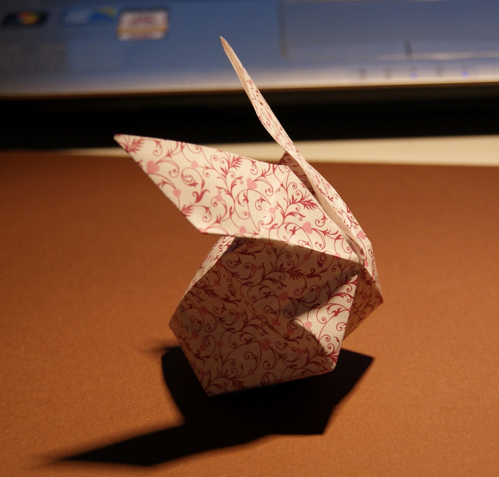 Wildres: Faltanleitung Origami Osterhasen