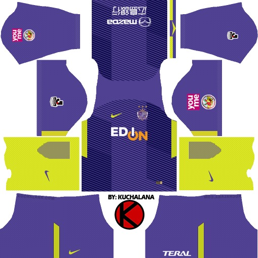 Sanfrecce Hiroshima Nike kits 2018 Dream League Soccer Kits