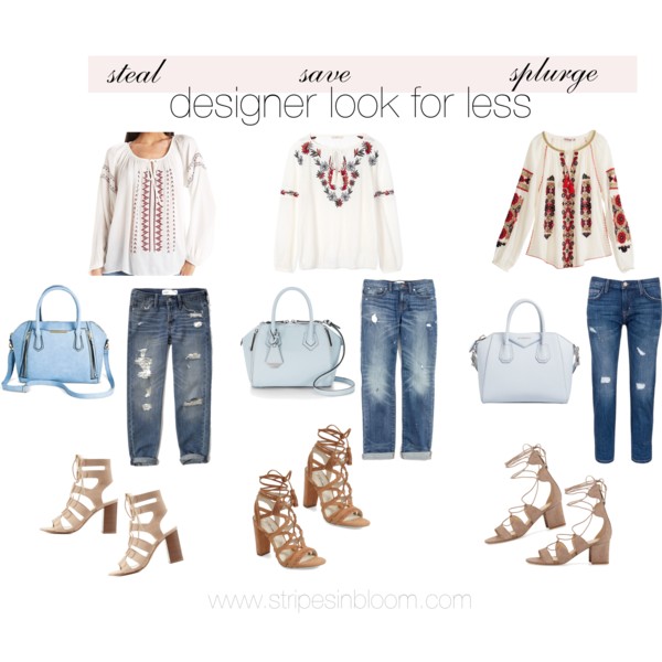.designer look for less // peasant tops. - Stripes in Bloom