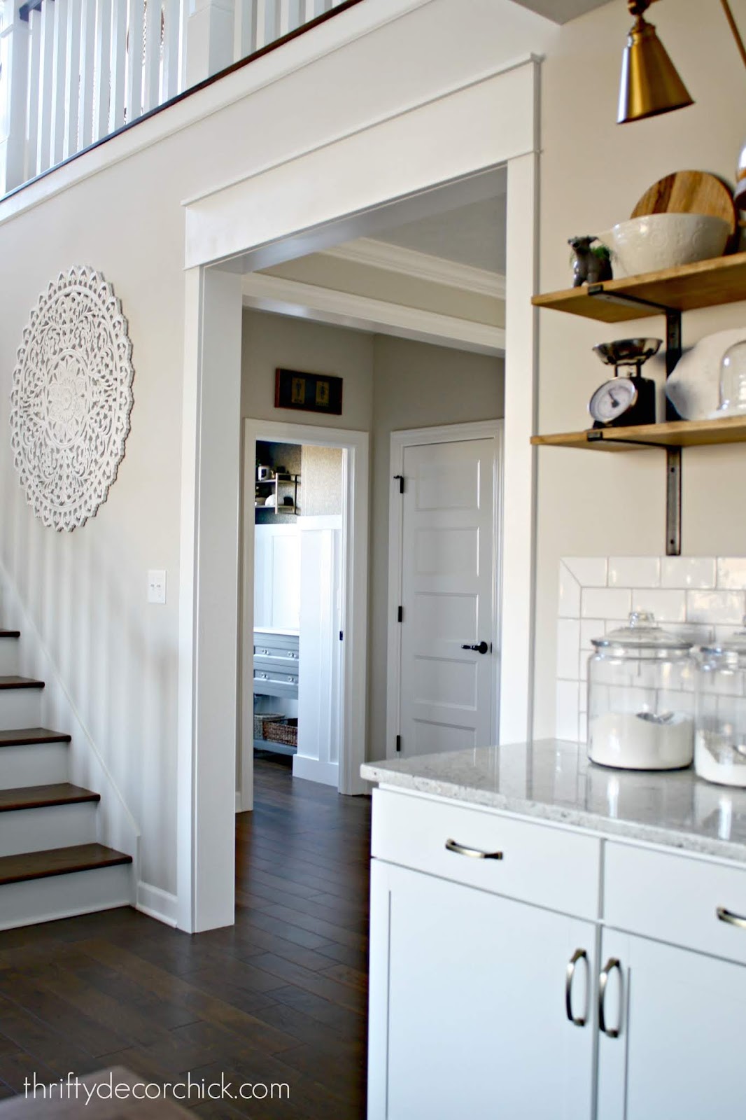 The little hallway that could! (With wallpaper, paint and trim