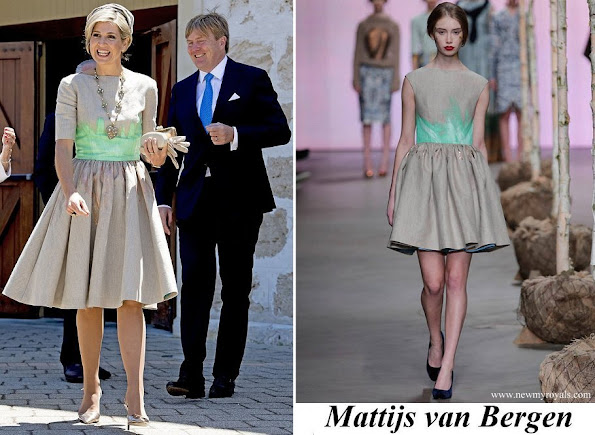 Queen Maxima wore Mattijs van Bergen Dress