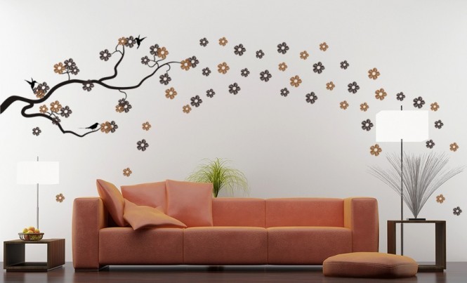Modern homes interior decoration wall painting designs ideas.