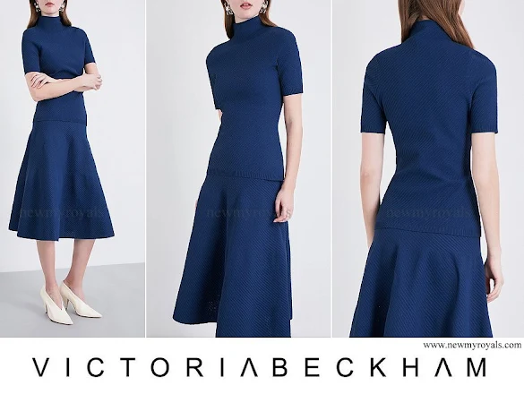 Countess Sophie wore Victoria Beckham Turtleneck Knitted Top and Skirt