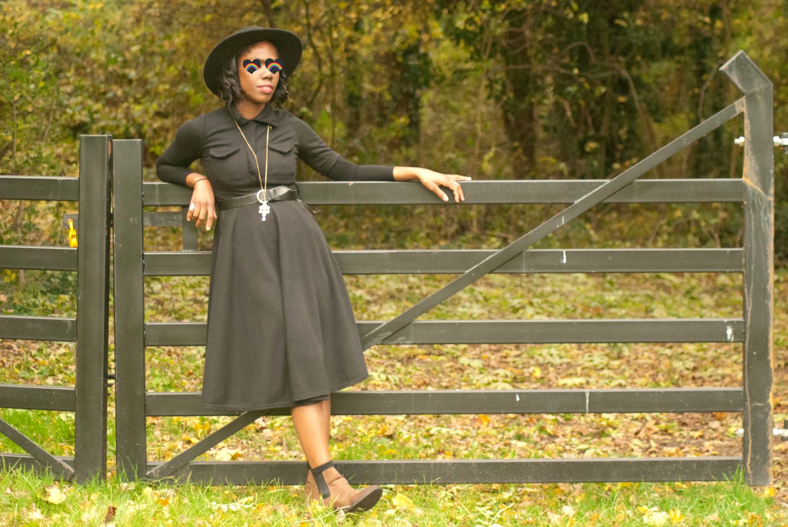 Boohoo black midi dress, fryent country park, fashion blogger, 100 Ways to 30, Style & Fashion