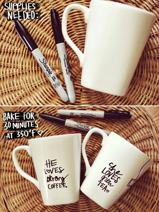 Sharpie and ceramic mug project