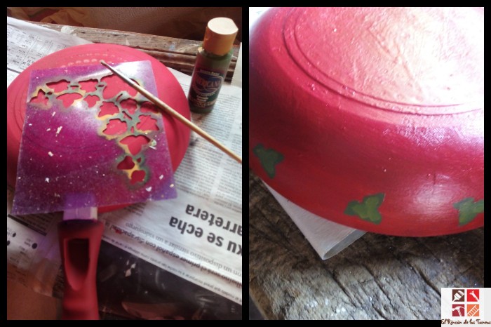 tunear una sartén con decoupage