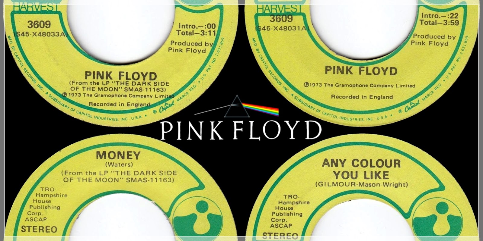 Pink Floyd Ilustrado 1973 Money Single