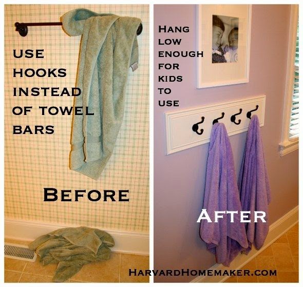 Organizing Plus 123: Friday Favorite: Hooks in Every Bathroom!