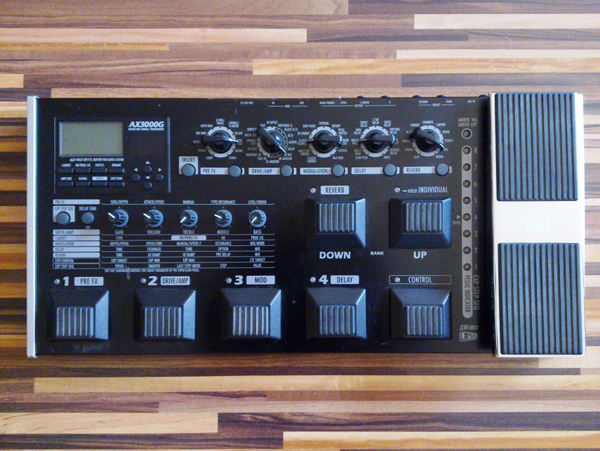 Onda_SciFi Procesador de Efectos de Guitarra Electrica AX3000G