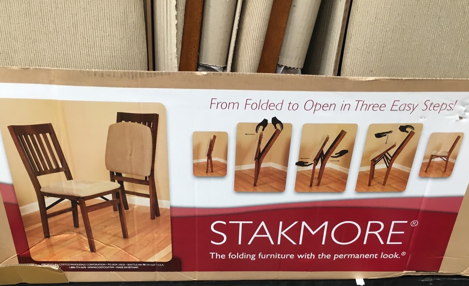 Costco 899431 Stakmore Wood Folding Chair 