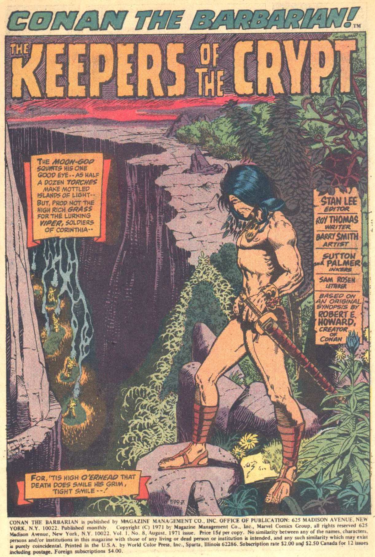 Read online Conan the Barbarian (1970) comic -  Issue #8 - 2