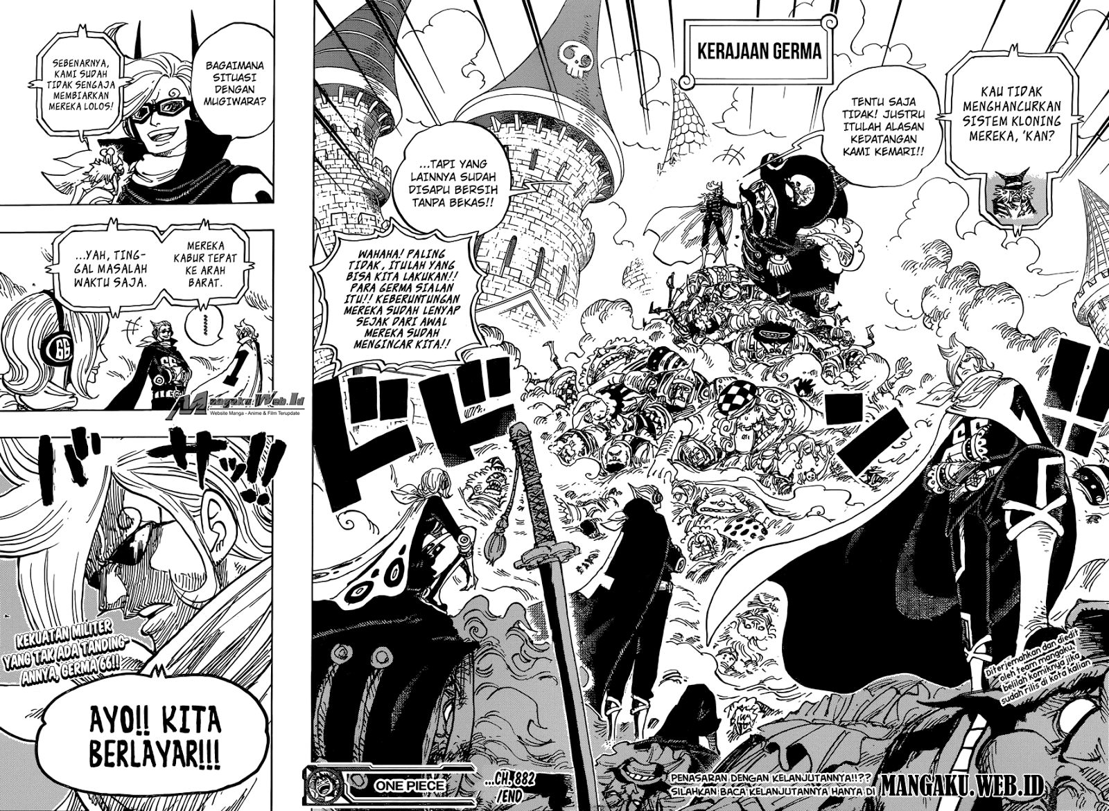 One Piece Chapter 882 : Diluar Ekspektasi Yonkou