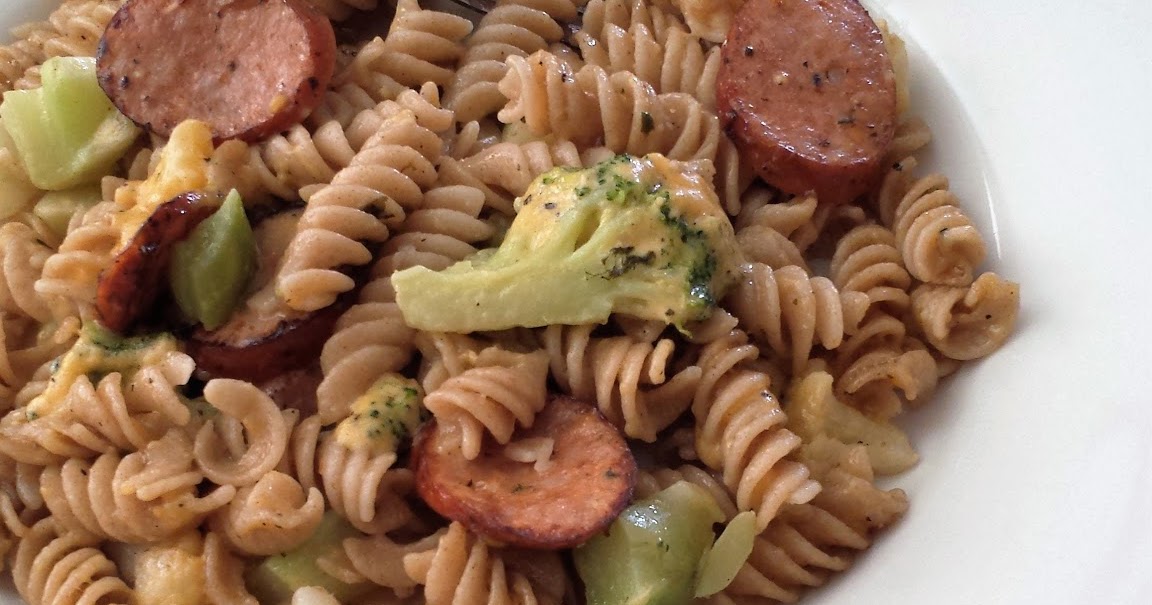 Little Corner of Mine Cheesy Sausage Rotini with Broccoli and Cauliflower