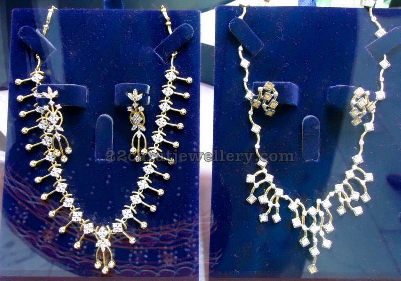 CZ Necklace Sets Jewellery Designs