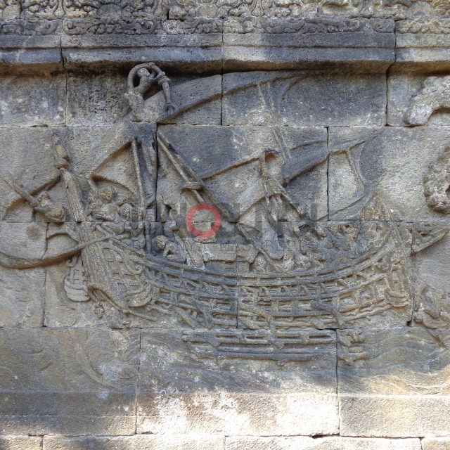 Gambar Halobung Jalan Relief Kehidupan Candi Borobudur Kapal Bercadik