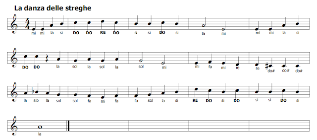 musica e spartiti gratis per flauto dolce la danza delle streghe di gabry ponte