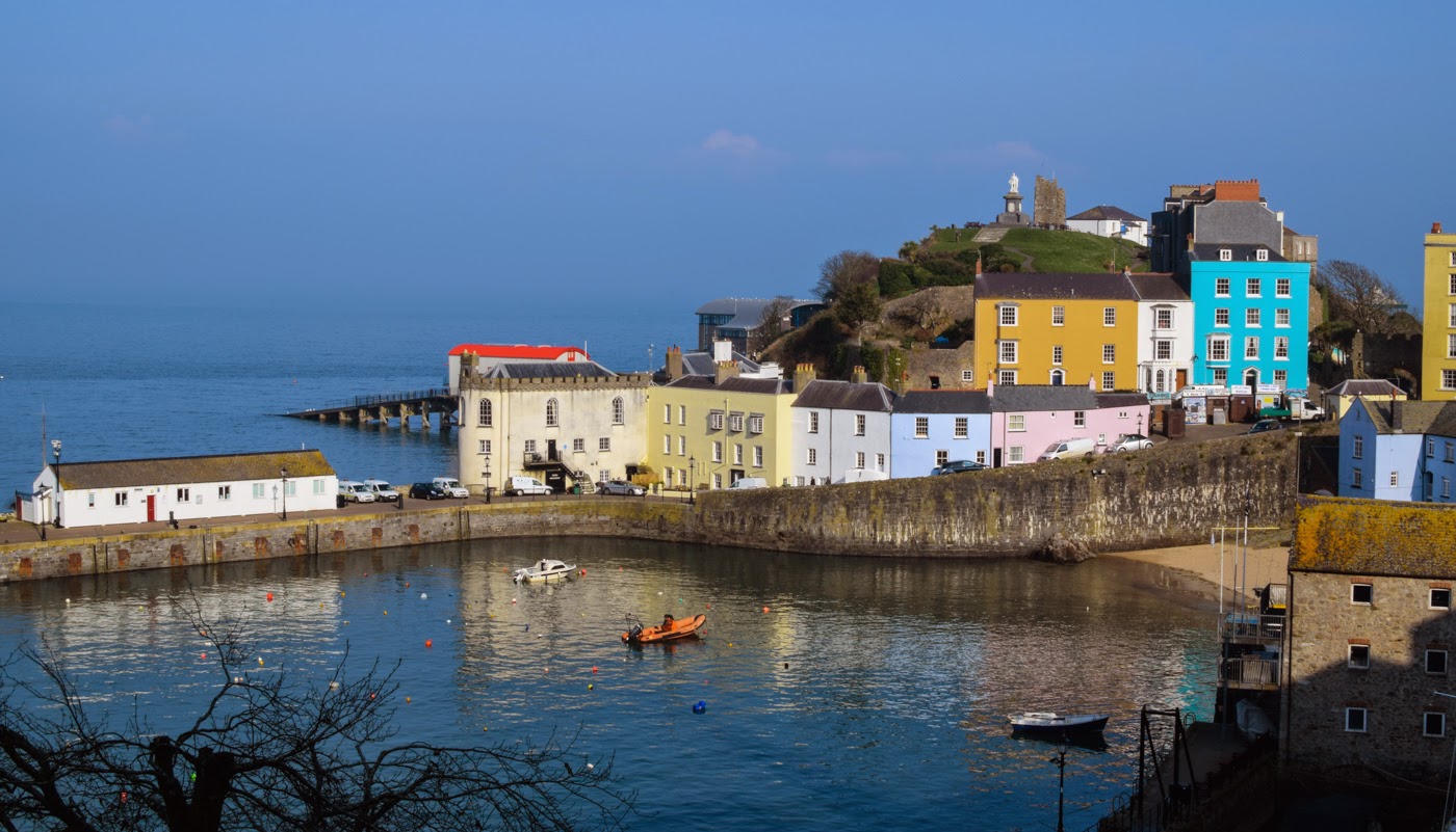 Tenby town, West Wales