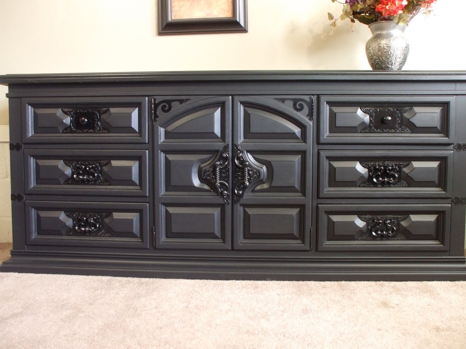 old wood, new paint BLACK FURNITURE