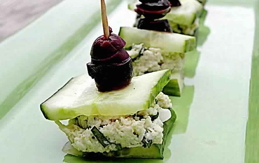 Chicken Salad Cucumber Bites Recipe New Kitchen Book