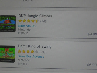 Donkey Kong Paon Wii U eShop games Jungle Climber King of Swing