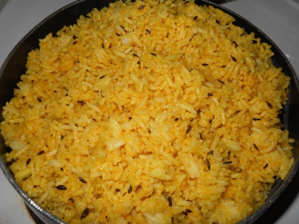 Blog on Cooking Photography Jeera (Cumin) Haldi (Turmeric) Fried Rice