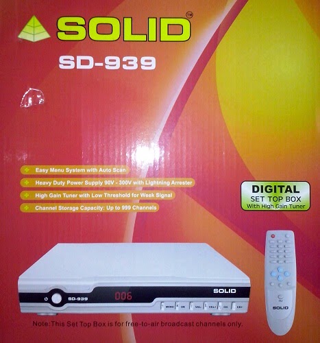 Solid SD-939 DVB-S / MPEG-2 FTA Set-Top Box