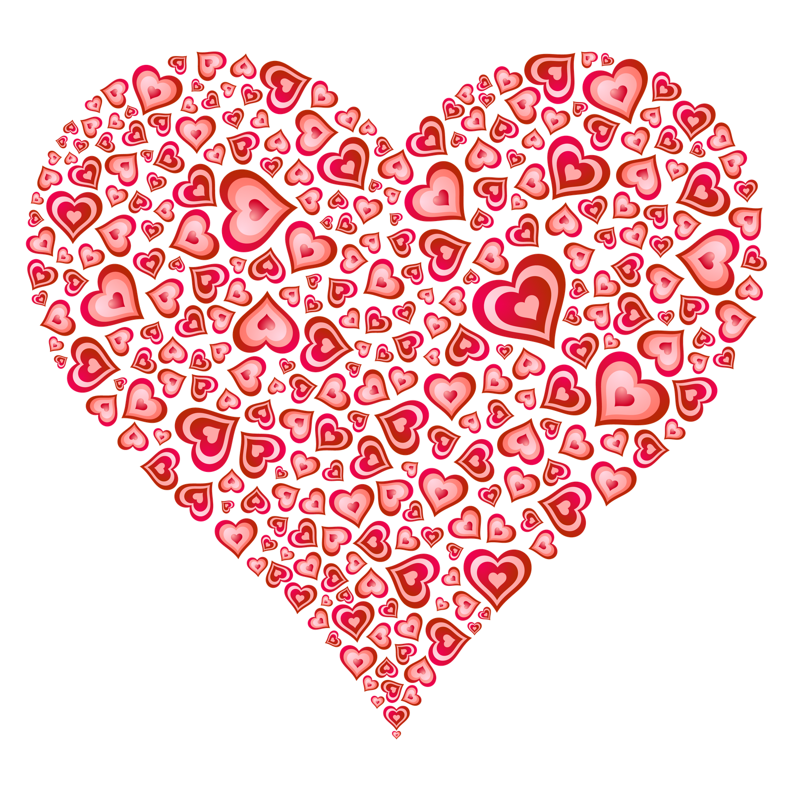 Рисунки сердечки. Сердце. Сердце из сердечек. Сердце внутри сердца. Красивые цветные сердечки.