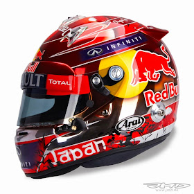 Racing Helmets Garage: Arai GP-6 S.Vettel Suzuka 2014 by Jens Munser ...