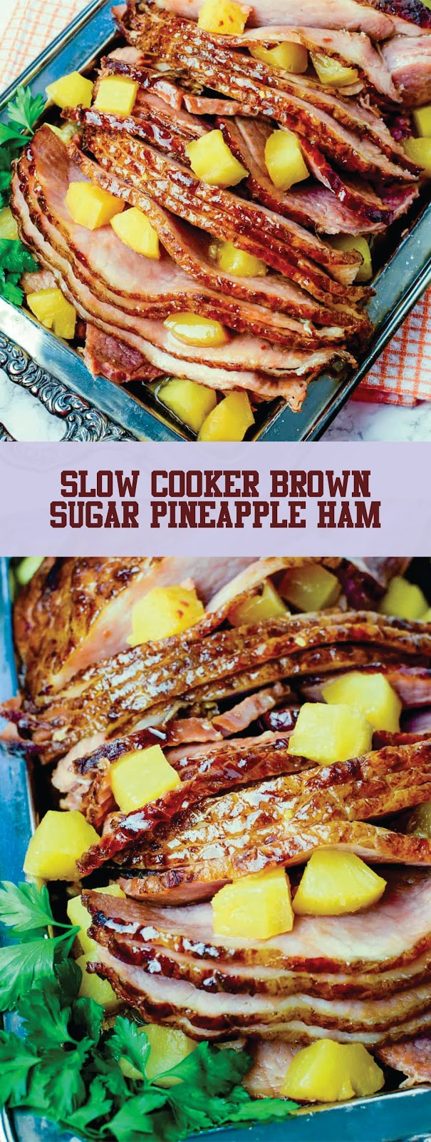 Slow Cooker Brown Sugar Pineapple Ham Recipe Spesial Food