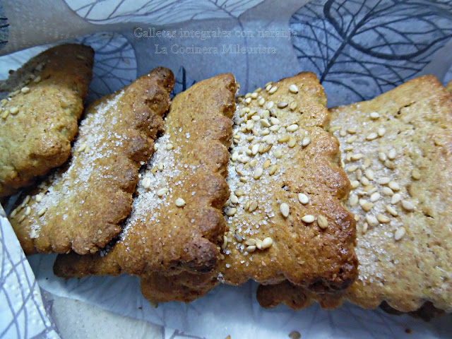 Galletas Integrales con naranja