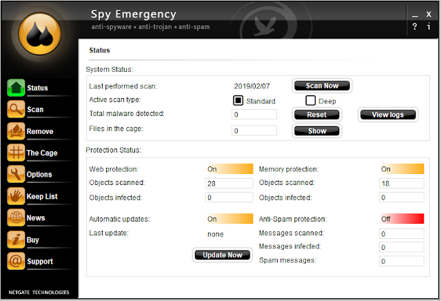 تحميل برنامج مكافحة الفيروسات والبرامج الضارة والتجسس Spy Emergency