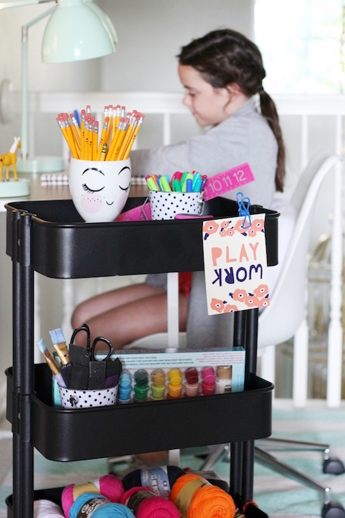 IHeart Organizing UHeart Organizing One Utility Cart Used Six Ways!