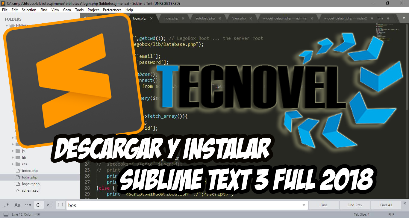descargar sublime text 3 full español 64 bits