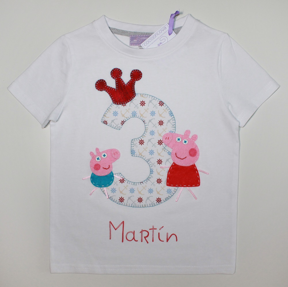 playeras de peppa pig para cumpleaños