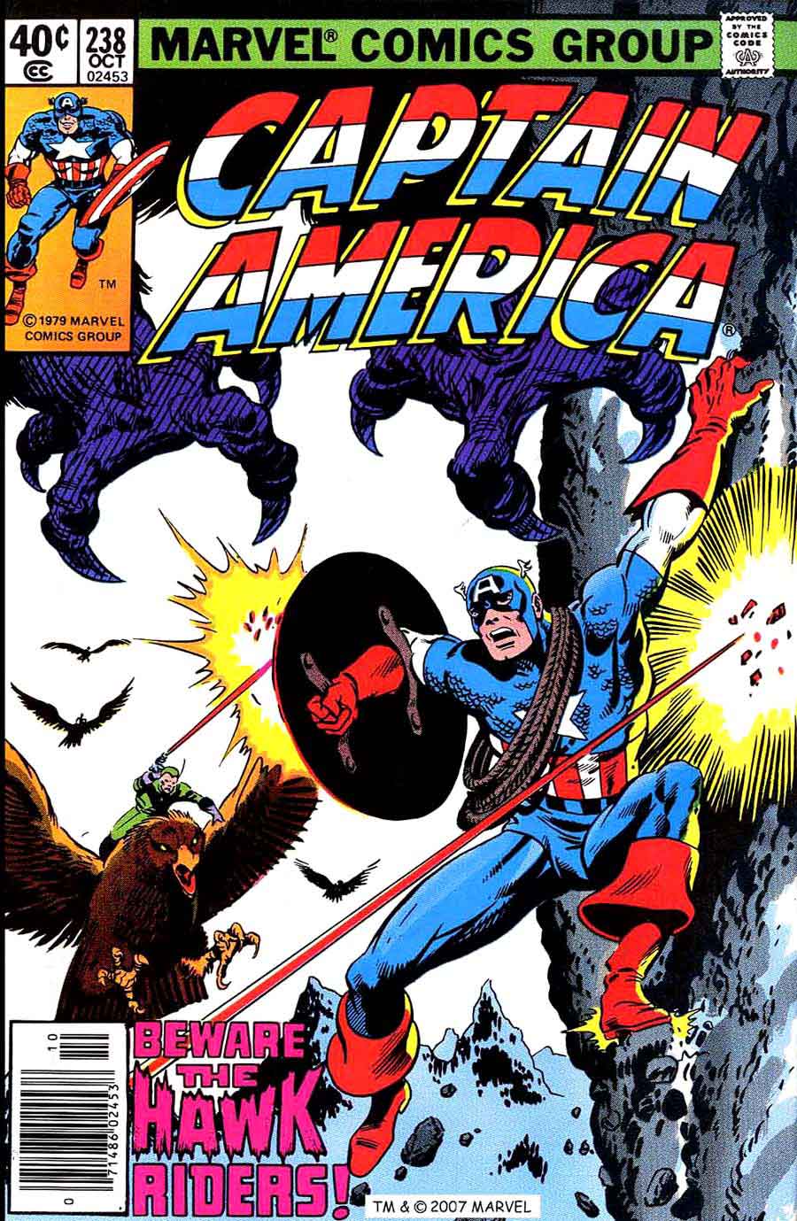 Captain America #238 cover by John Byrne Captain America #238 marvel 1970s bronze age comic book cover art by John Byrne
