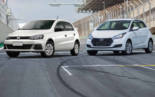Hyundai HB20 1.0 x Volkswagen Gol 1.0 2017