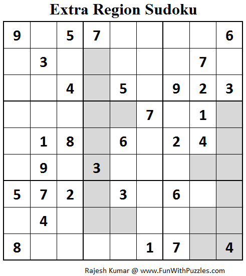 Extra Region Sudoku (Fun With Sudoku #74)