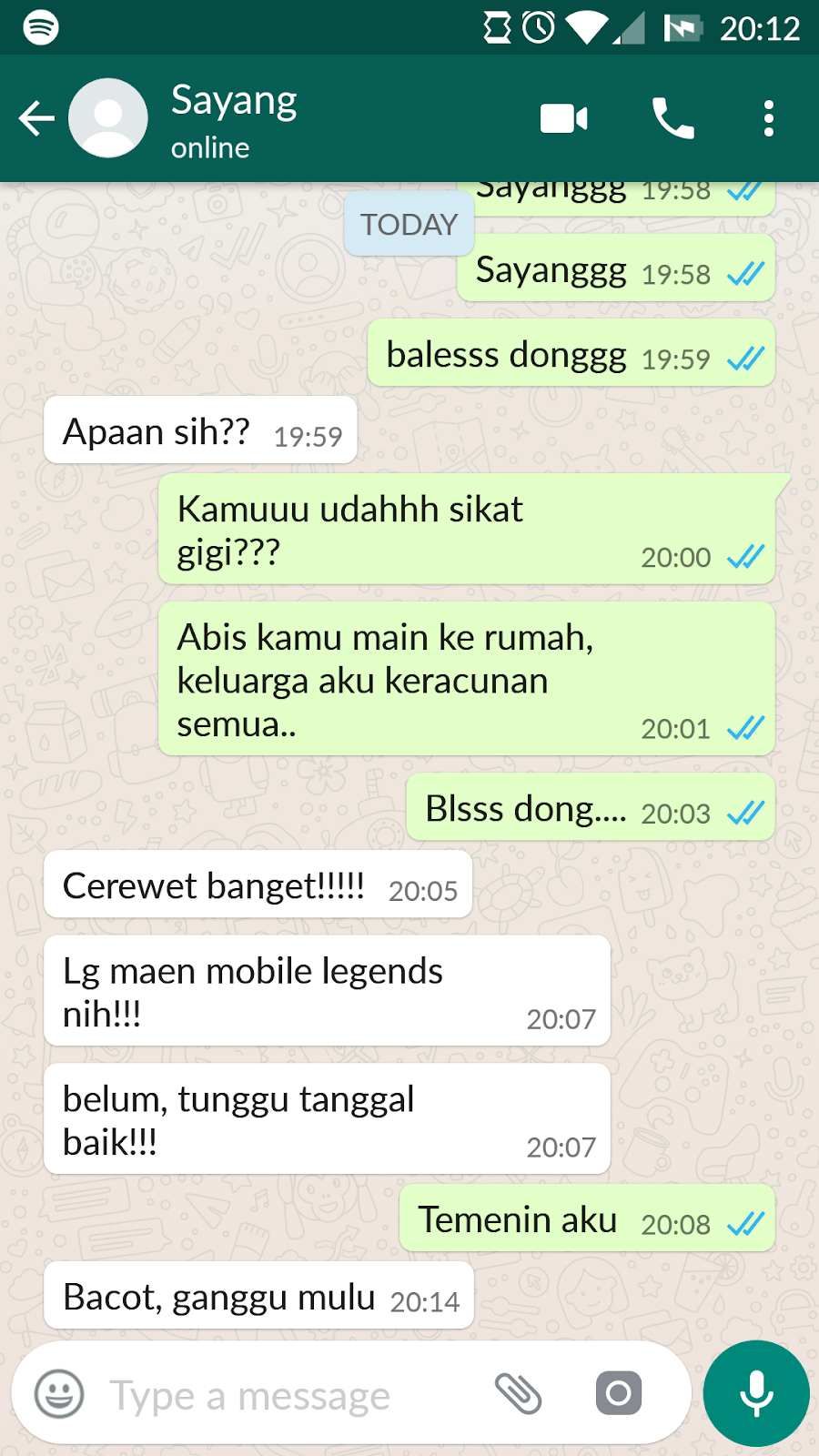 Pilih Mobile Legends Atau Aku Tulisan Pelajar Goblok