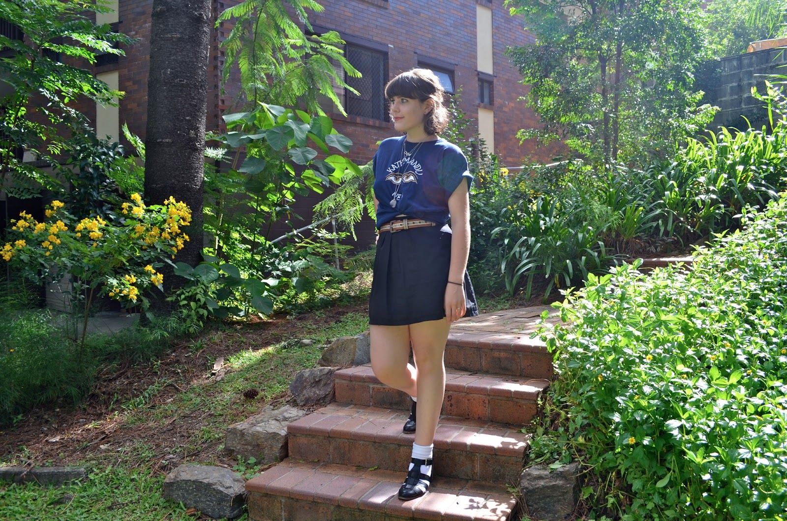 A Rose and a Peony : OOTD Tourist Tees, Socks and Sandals