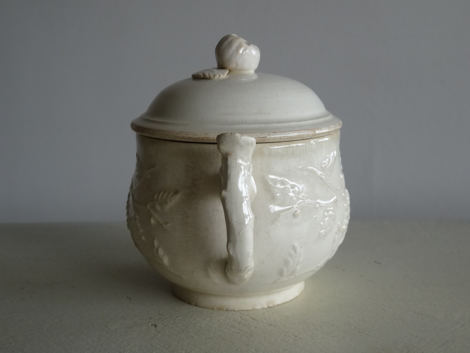 未使用品】 18世紀 レリーフ オーヴァル皿 pont 美品 choux aux 食器