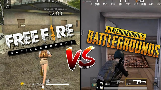  Pubg  Mobile vs  Free Fire Battleground Mana Yang Nomor 